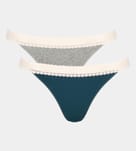 Majtki go ribbed tanga (dwupak) - 5