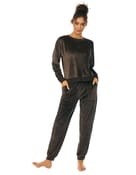 Dresowy luxe plush & jogger lounge set - 2