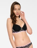Biustonosz push-up Salome czarny