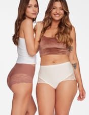 High-waisted briefs Pansy White