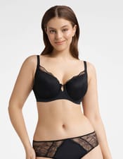 Padded bra Talisman black and gold