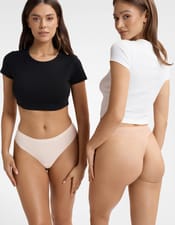 String Pamala (Doppelpack) Ecru