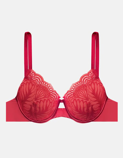 Push-up bra Isabelle – red