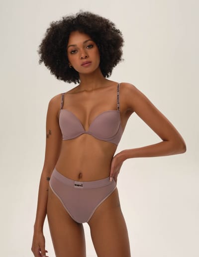 High-waisted panties Bloovii Oui brown