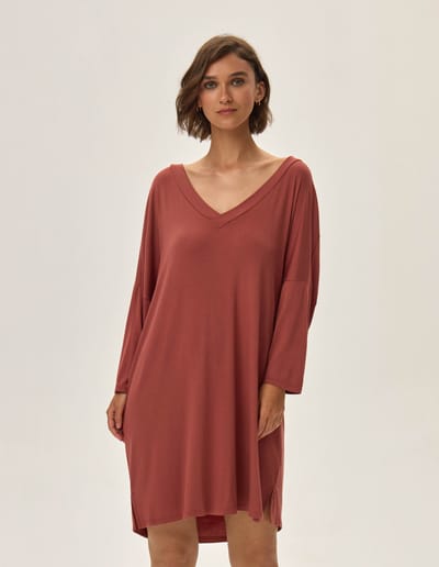 Nightgown Jannet maroon