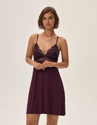 Nightgown Joslyn maroon