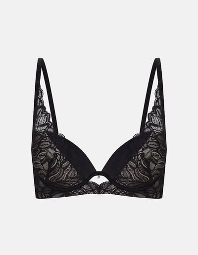 PUSH-UP BRA Alloure – black and gold