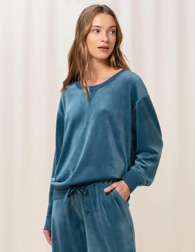 Góra od piżamy velour mix & match - 0