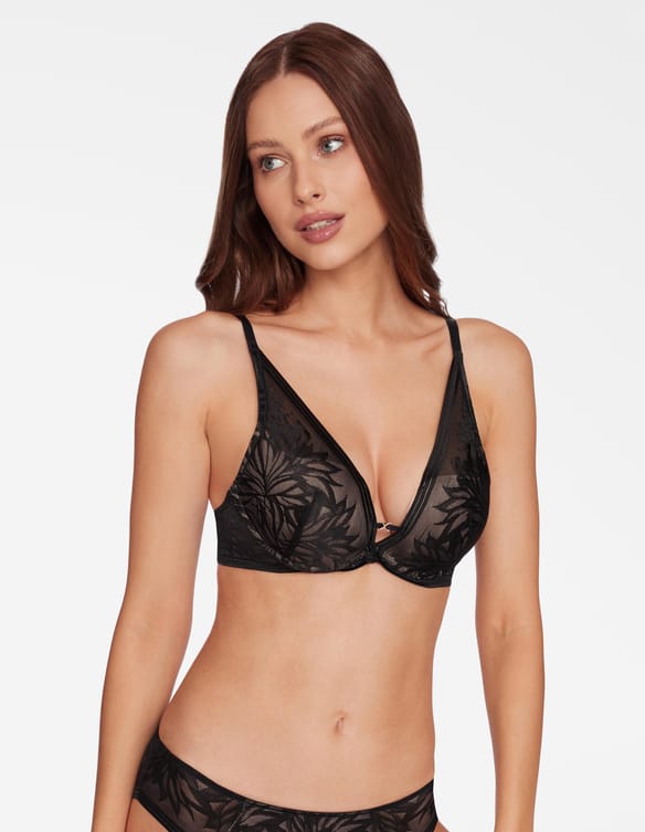 Push-up bra Toshi black and gold