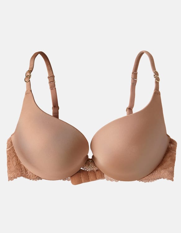 Push-up bra Truly brown