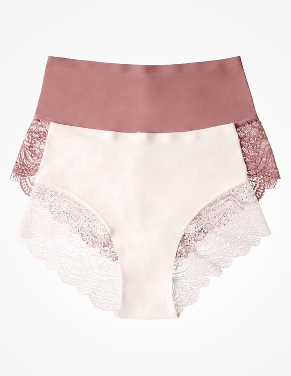 High-waisted briefs Pansy White