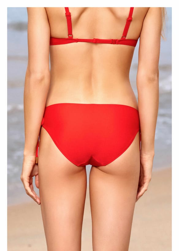 Dół od bikini Polinesia czerwony