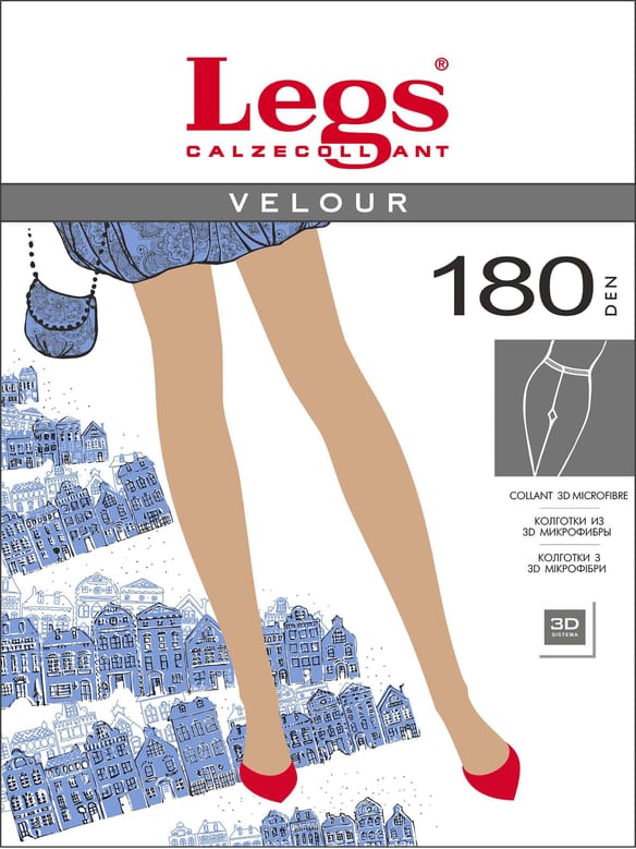 TIGHTS Velour 180 brown