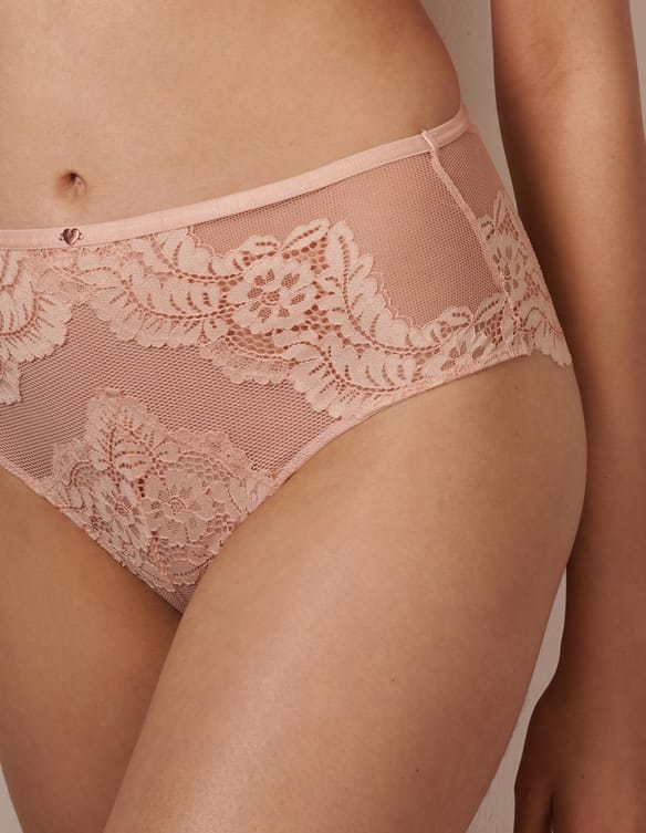 Höschen mit hoher taille pansy Sweetheart Rosa