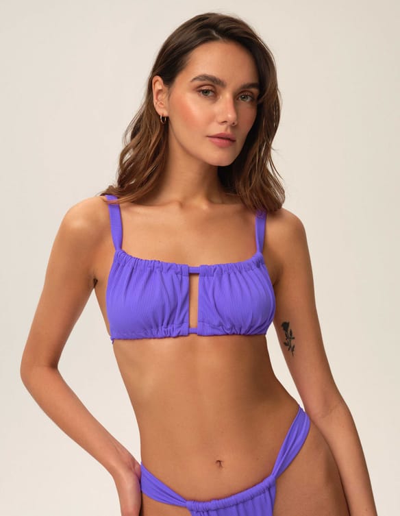 Bandeau Bikini-Oberteil Reef Violett