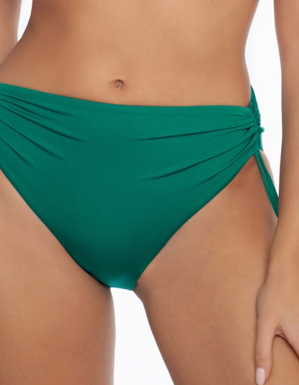 High-waisted bikini bottoms  Deliciosa Green