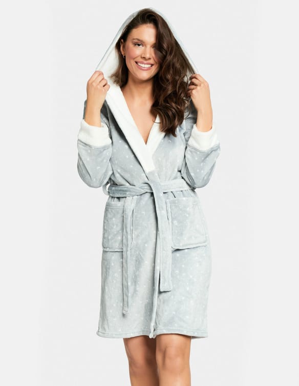 Dressing-gown Filippa light-grey