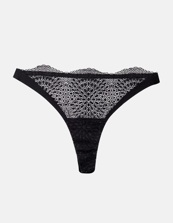 Thongs Tierra black and gold