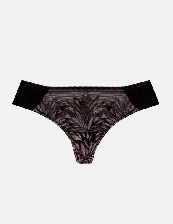 Thongs Toshi black and gold