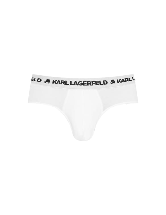 Slipy logo briefs Karl Lagerfeld (trzypak) szary