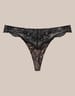 Thongs Outline - black and gold