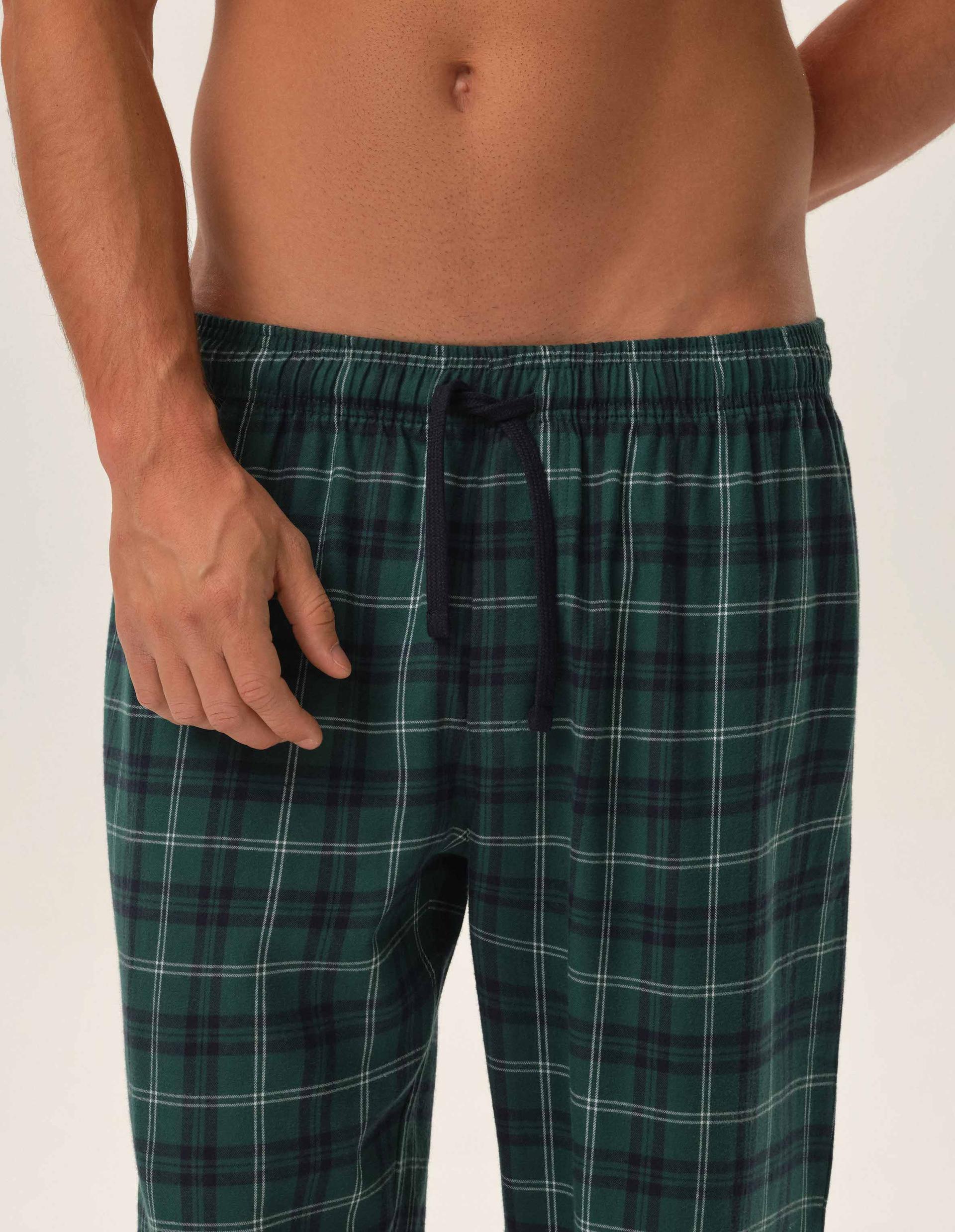 Flannel pants Herb Green 3