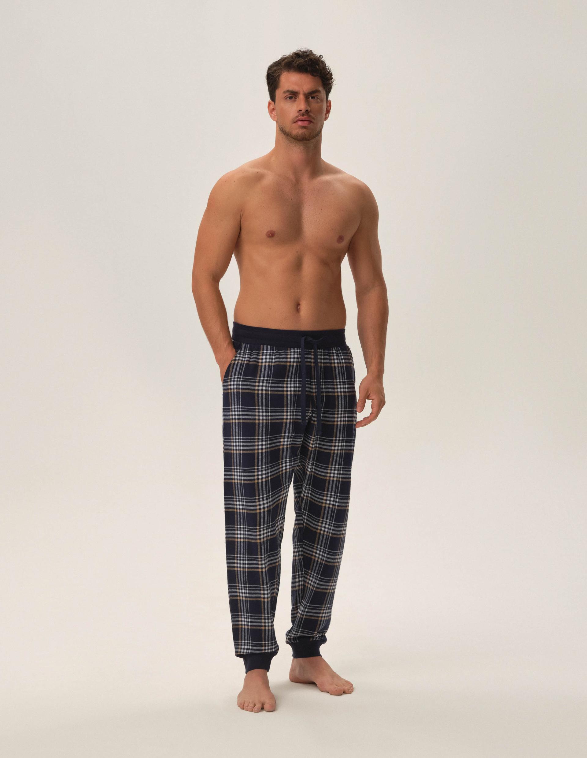 Flannel pants Honor navy 1