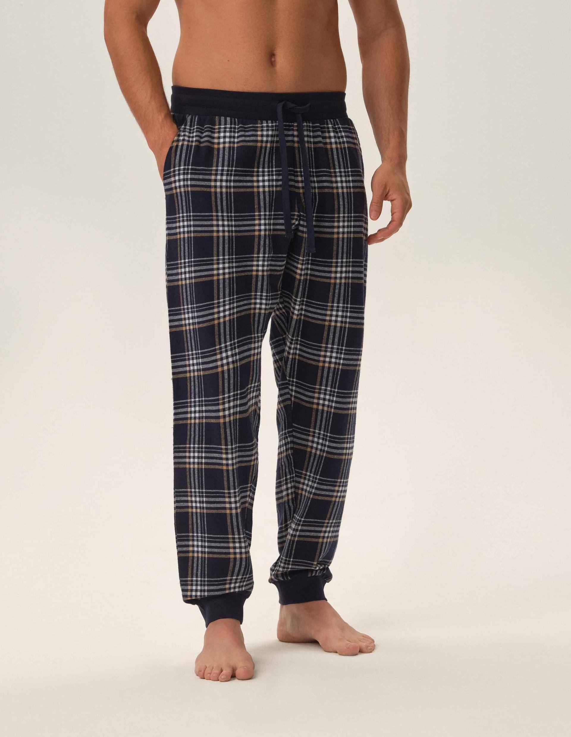 Flannel pants Honor navy 2