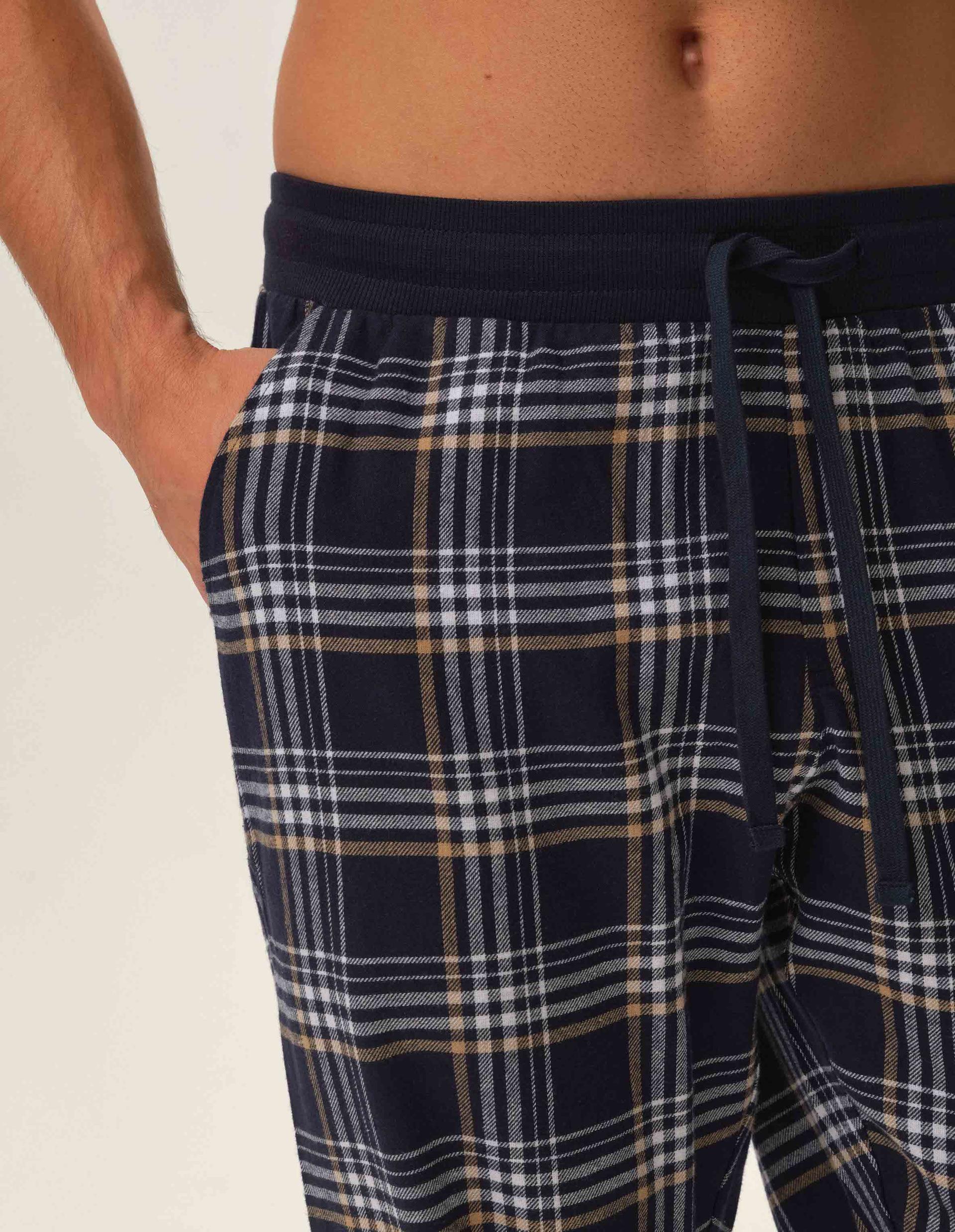 Flannel pants Honor navy 3