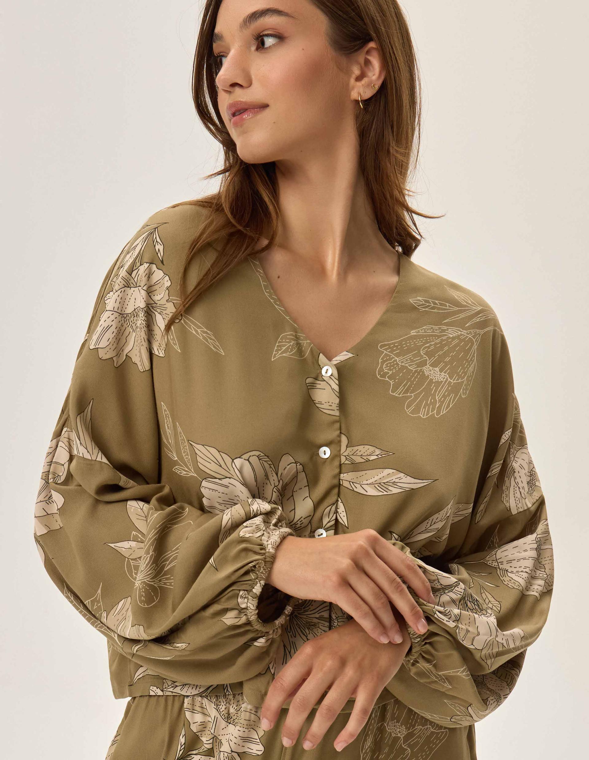 Piżama Fleur Green 2
