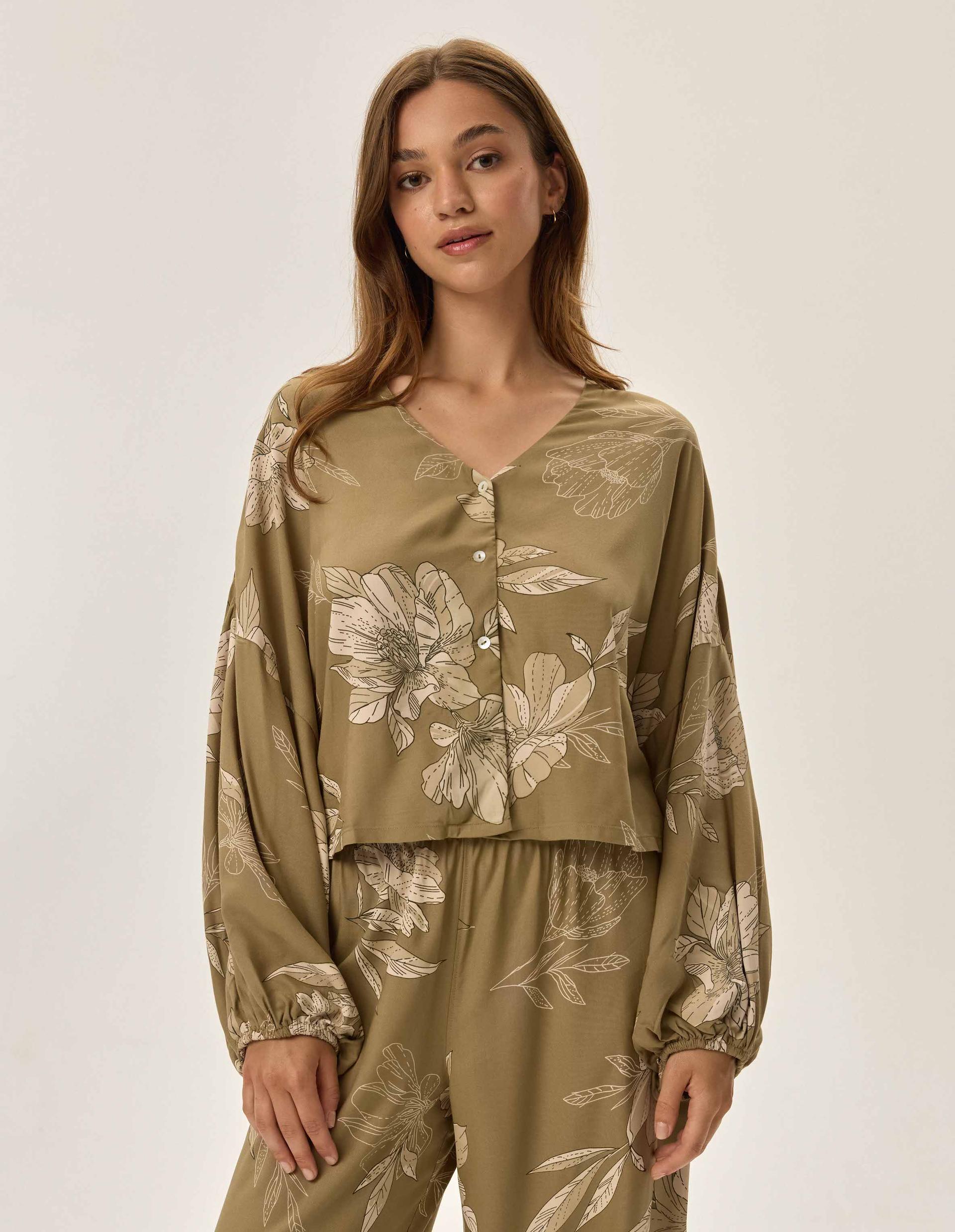 Piżama Fleur Green 3