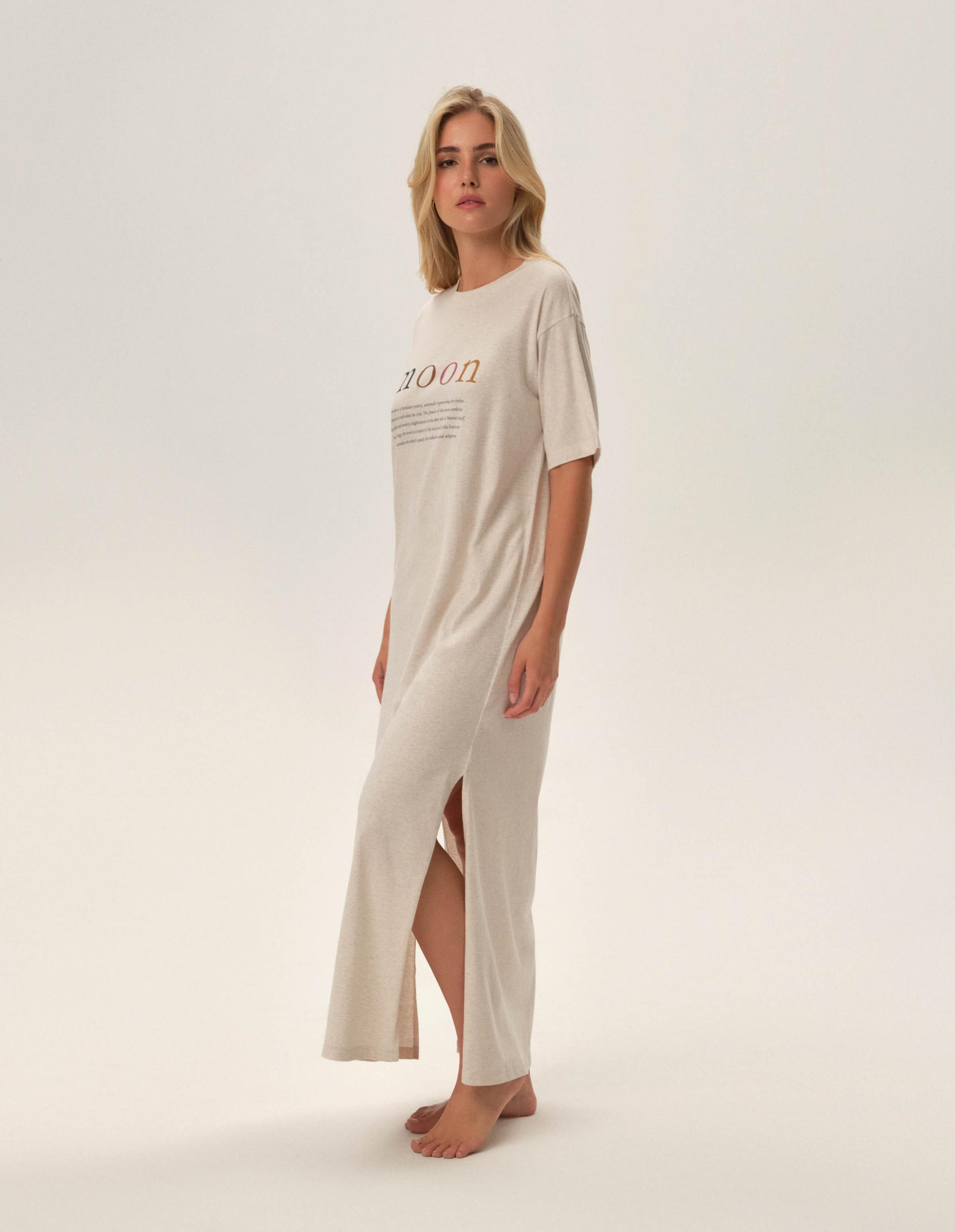 Sukienka maxi Fune Beige 2