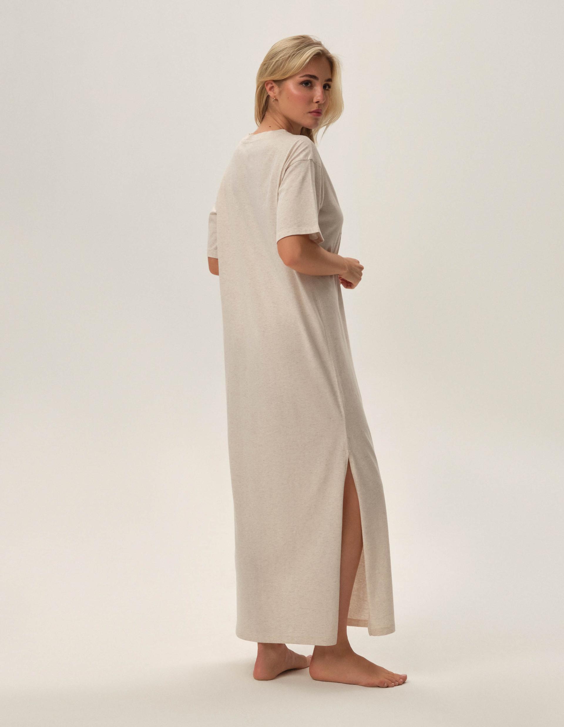 Sukienka maxi Fune Beige 4