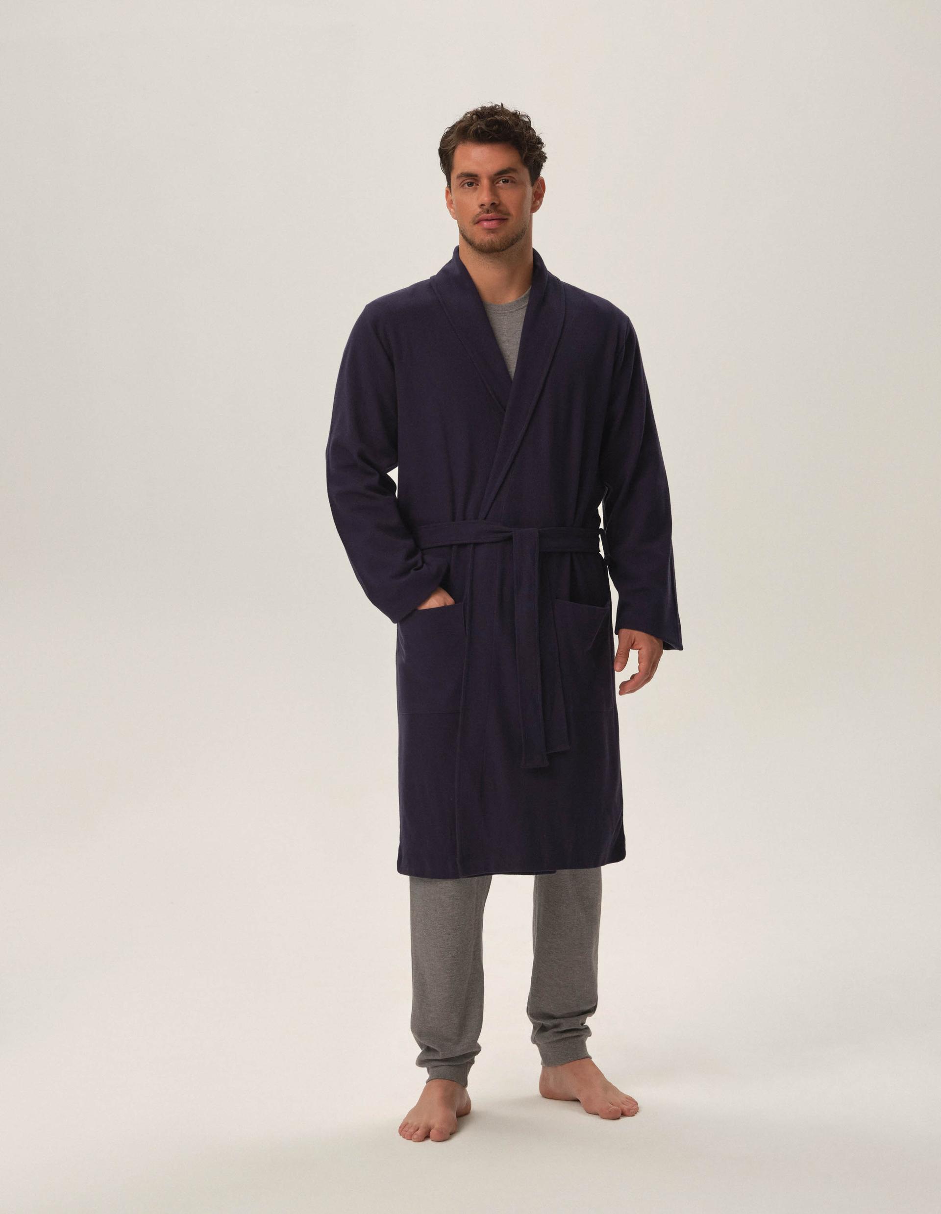 Bathrobe Home navy 1