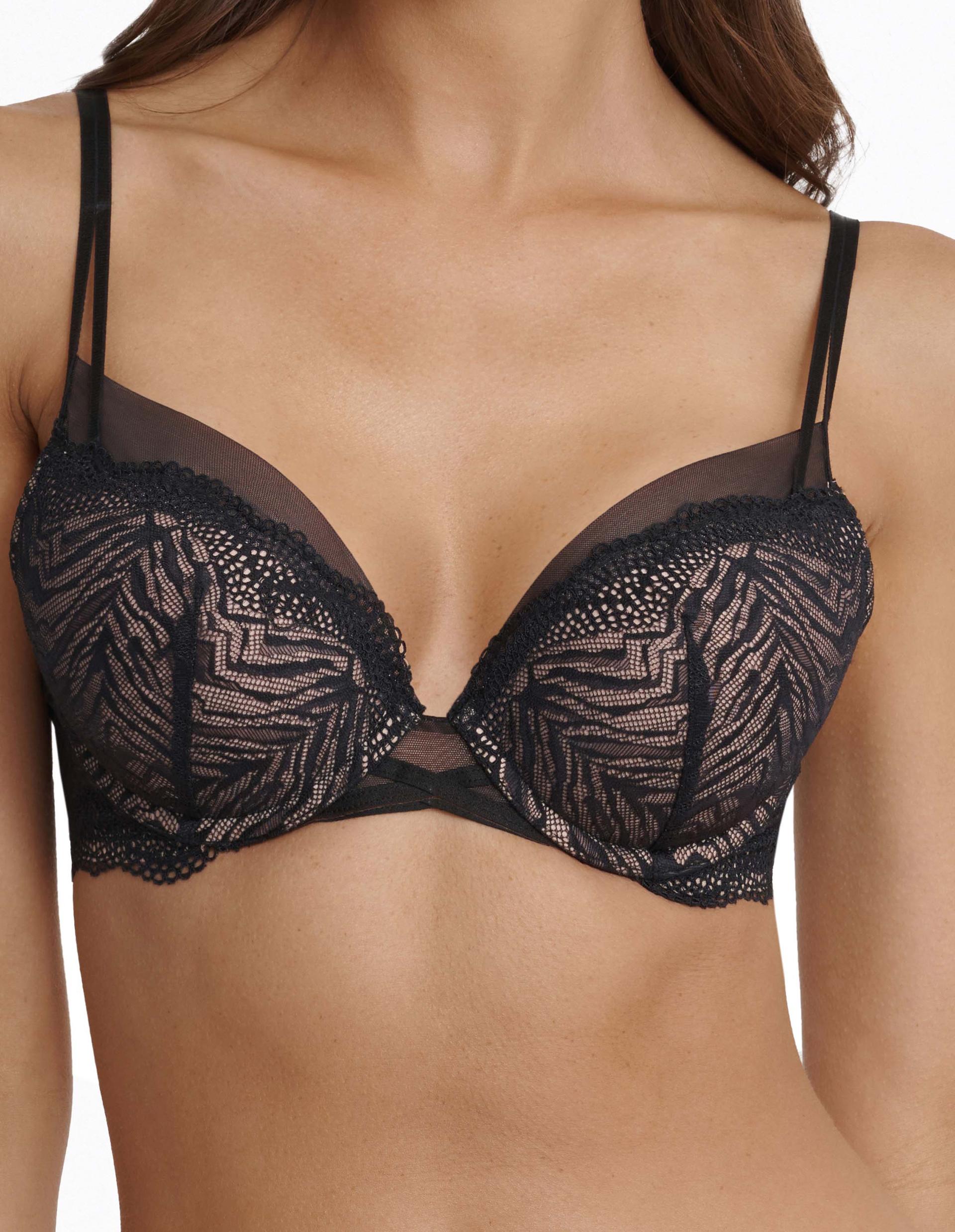 Push-up bra Ivette black and gold 3