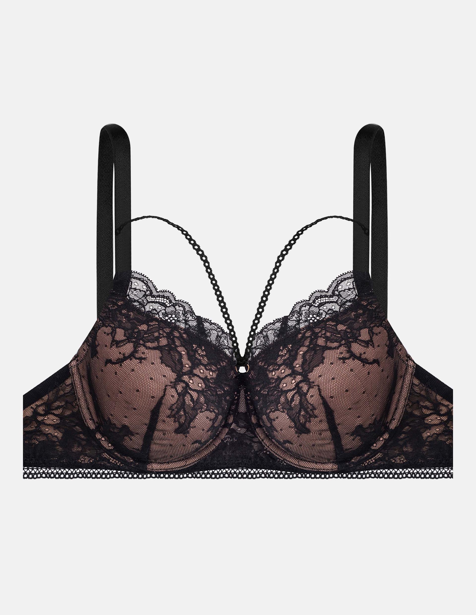 Padded bra Intonation black and gold 6