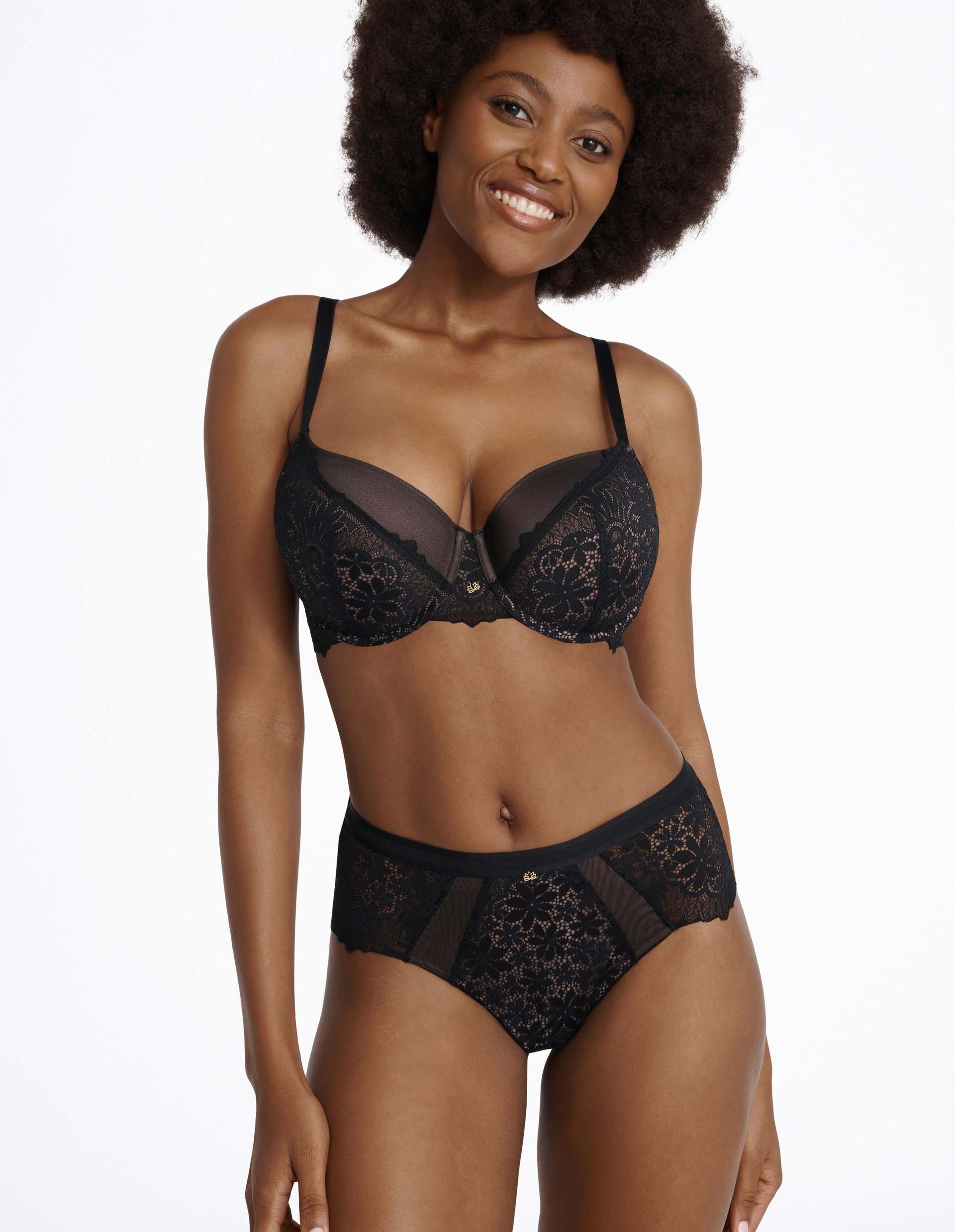 High-waisted briefs Ilusion Black 1