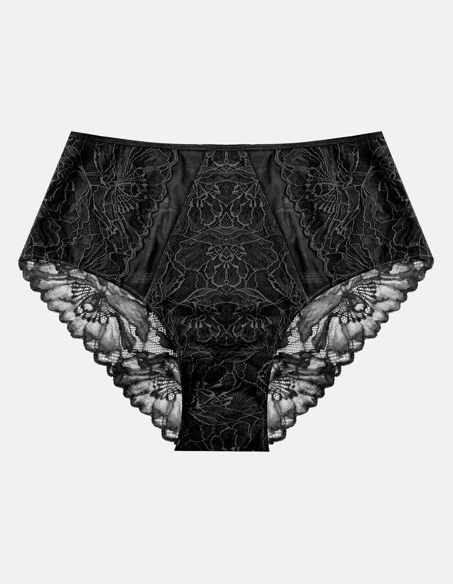High-waisted briefs Idylla Black 6