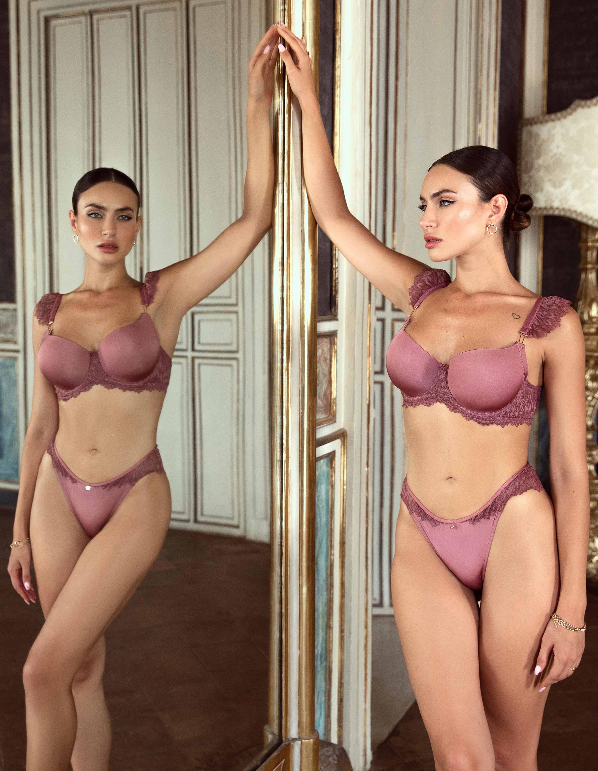 Padded bra Ofiel pink 3