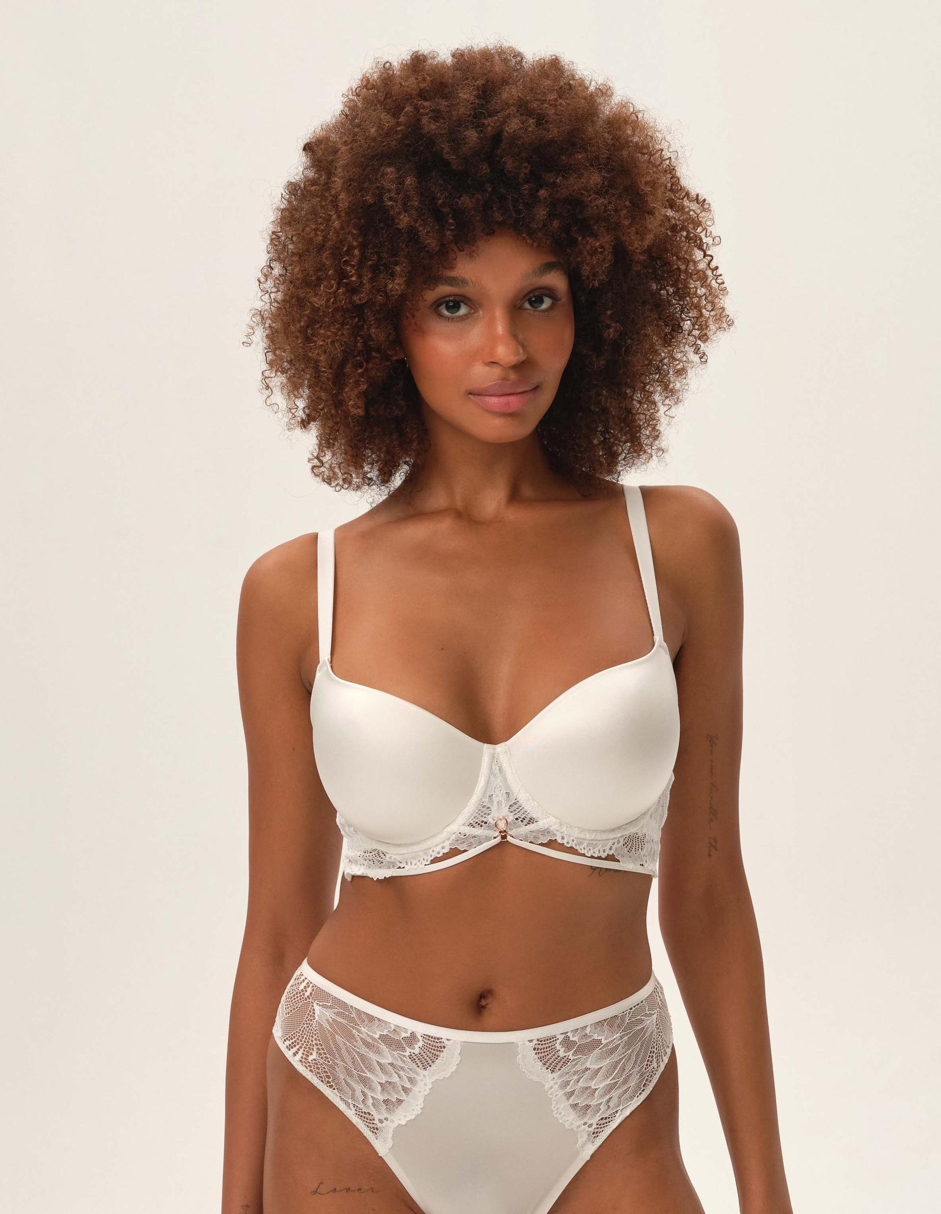 Padded bra Olive cream 1