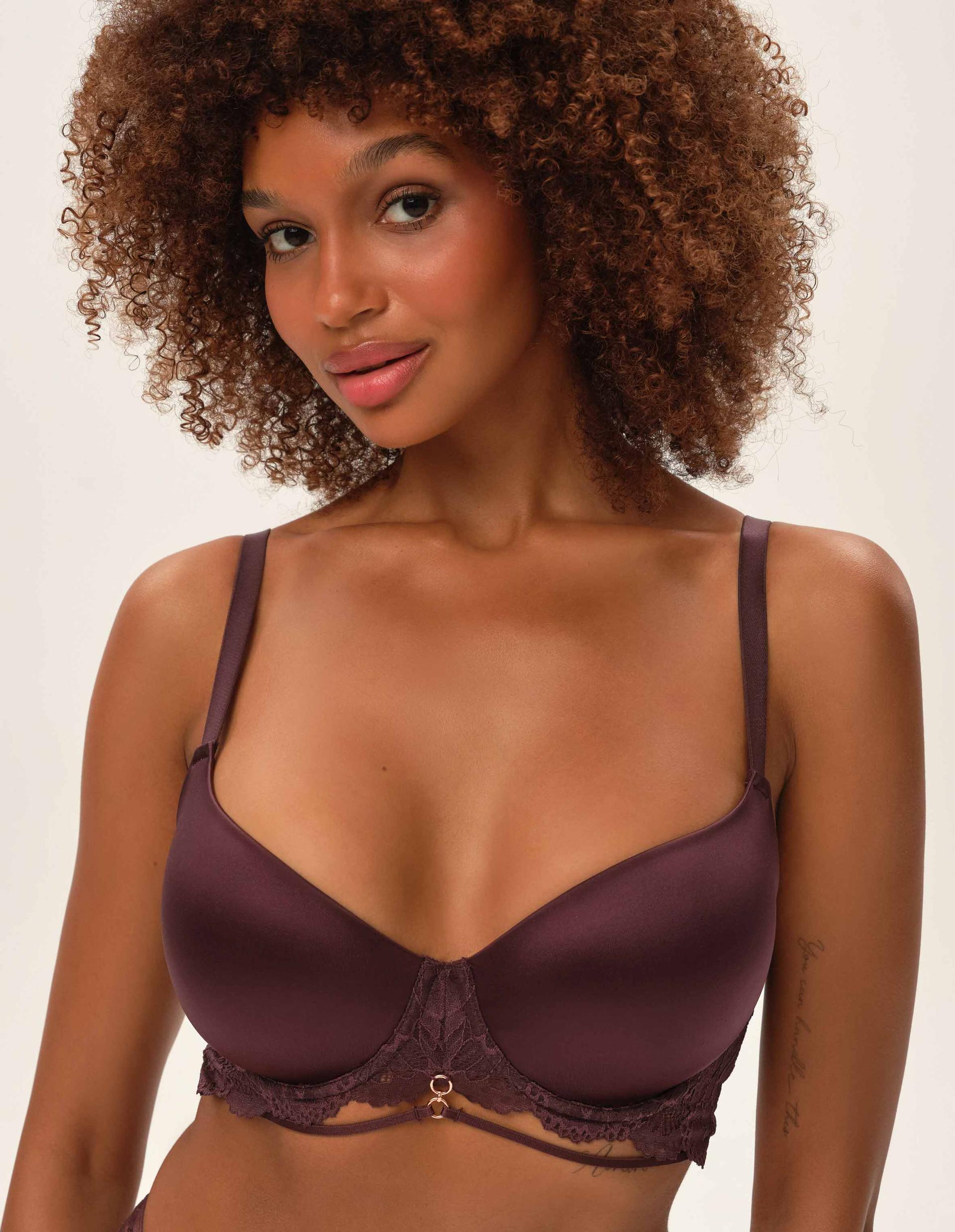 Padded bra Olive brown 2