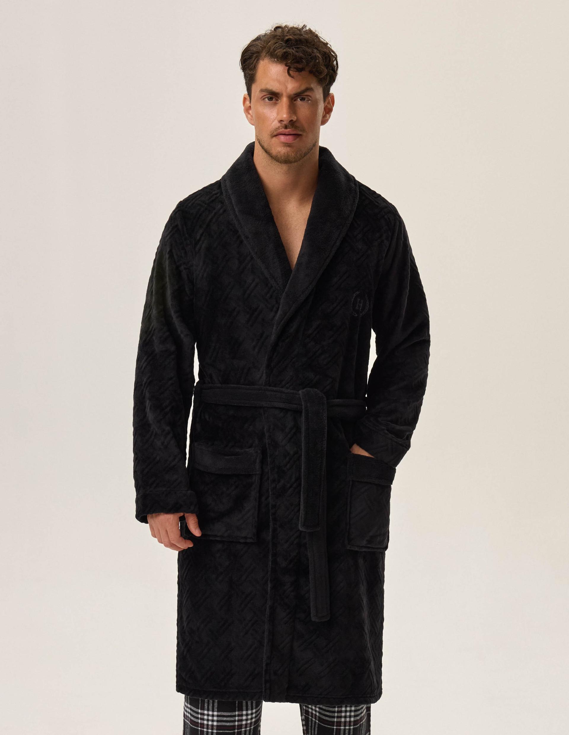 Bademantel Huge Schwarz 2