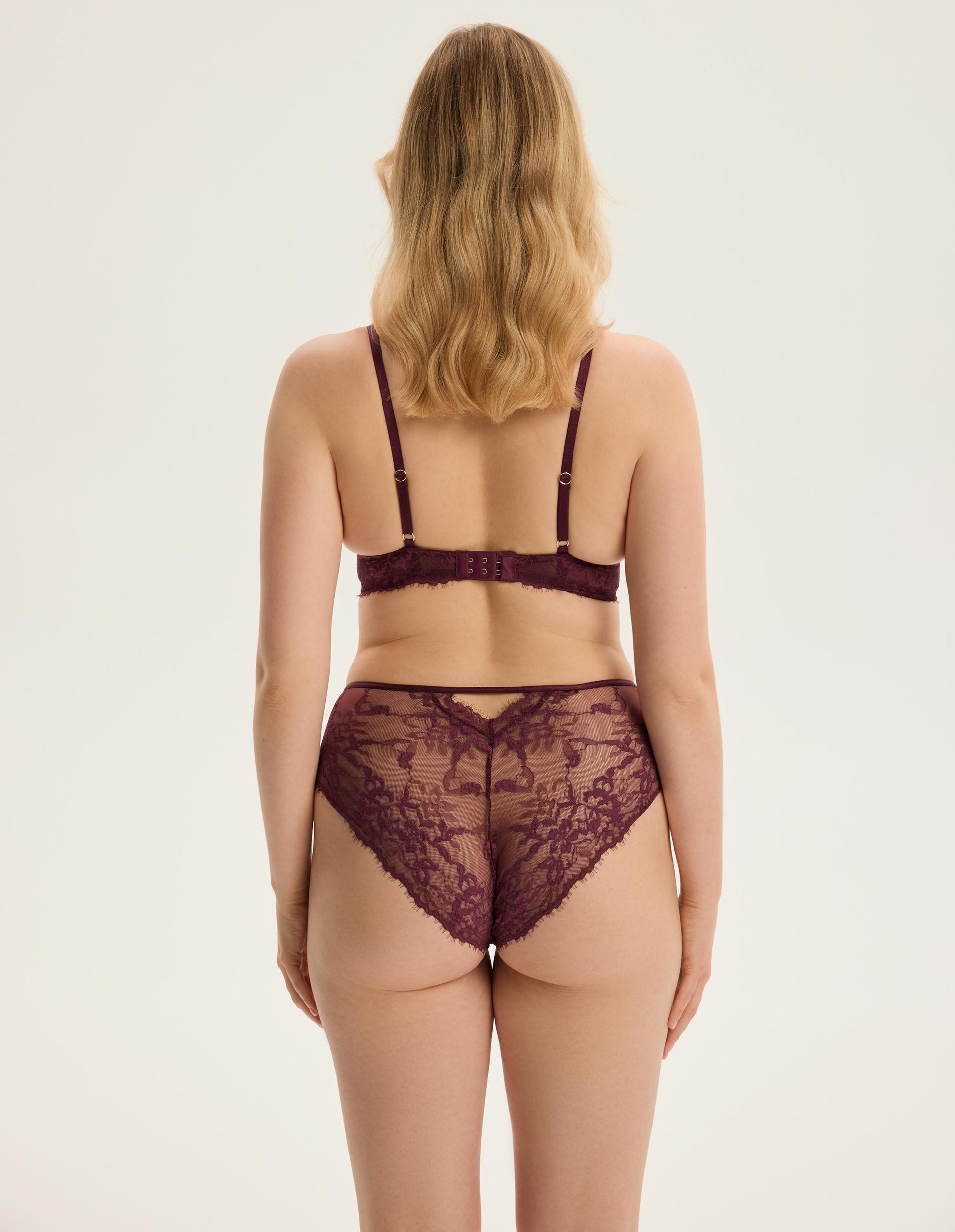 High-waisted panties Cloe maroon 4