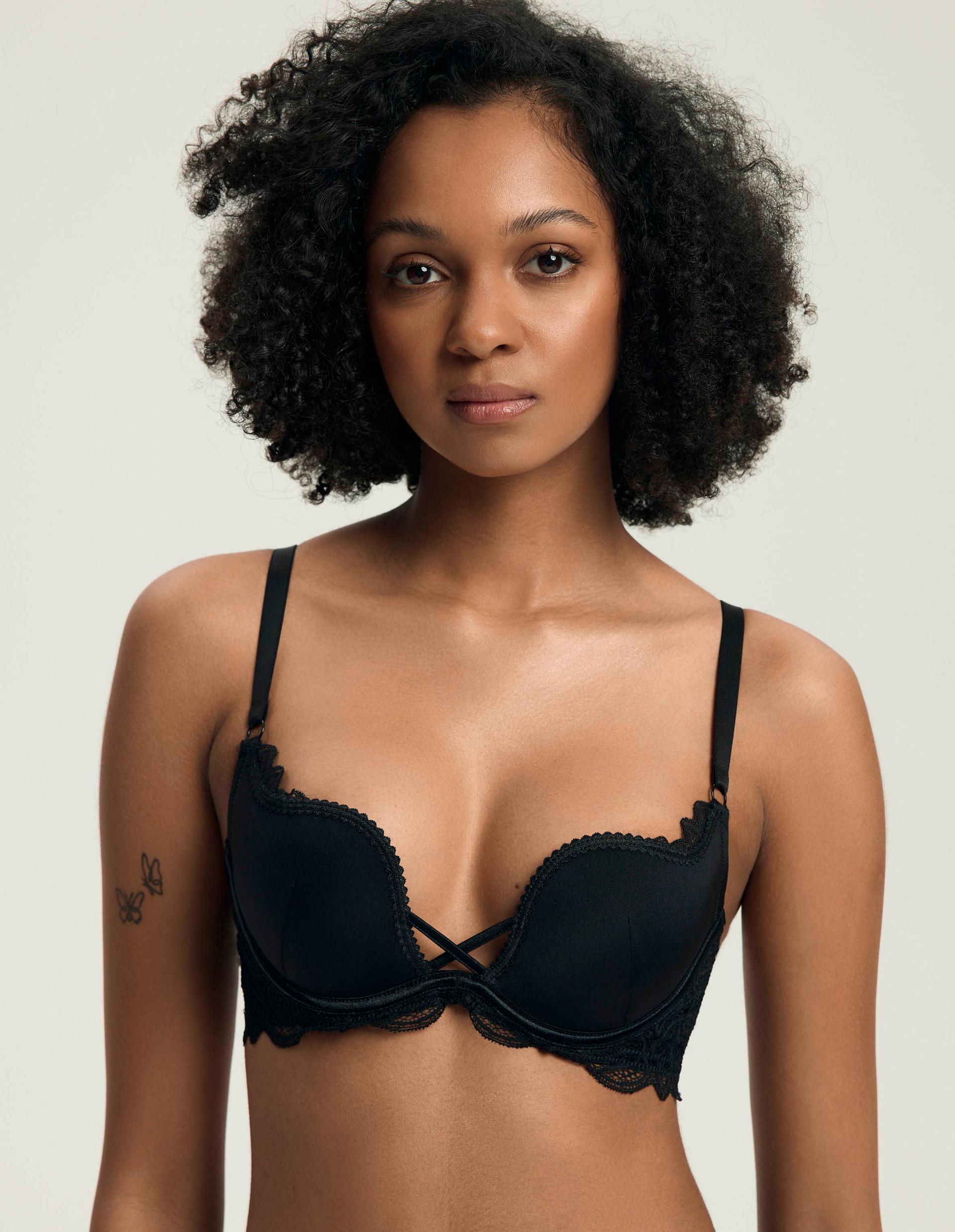 Biustonosz push-up Delis Black 2