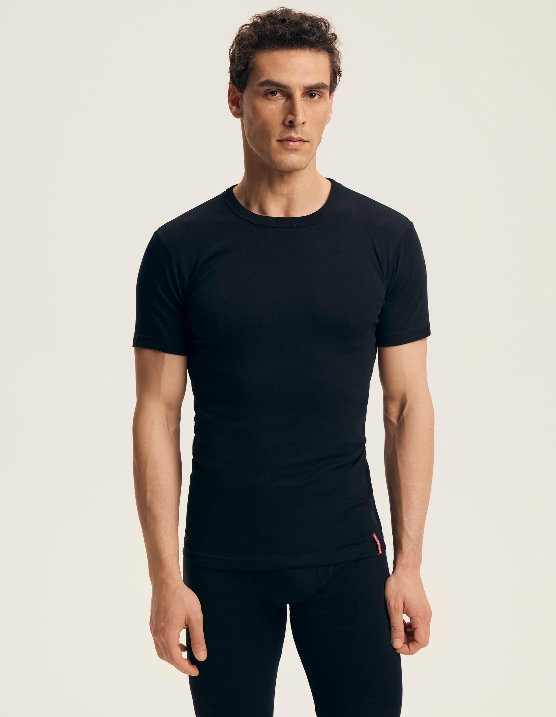 T-shirt z Bawełny czarny 4