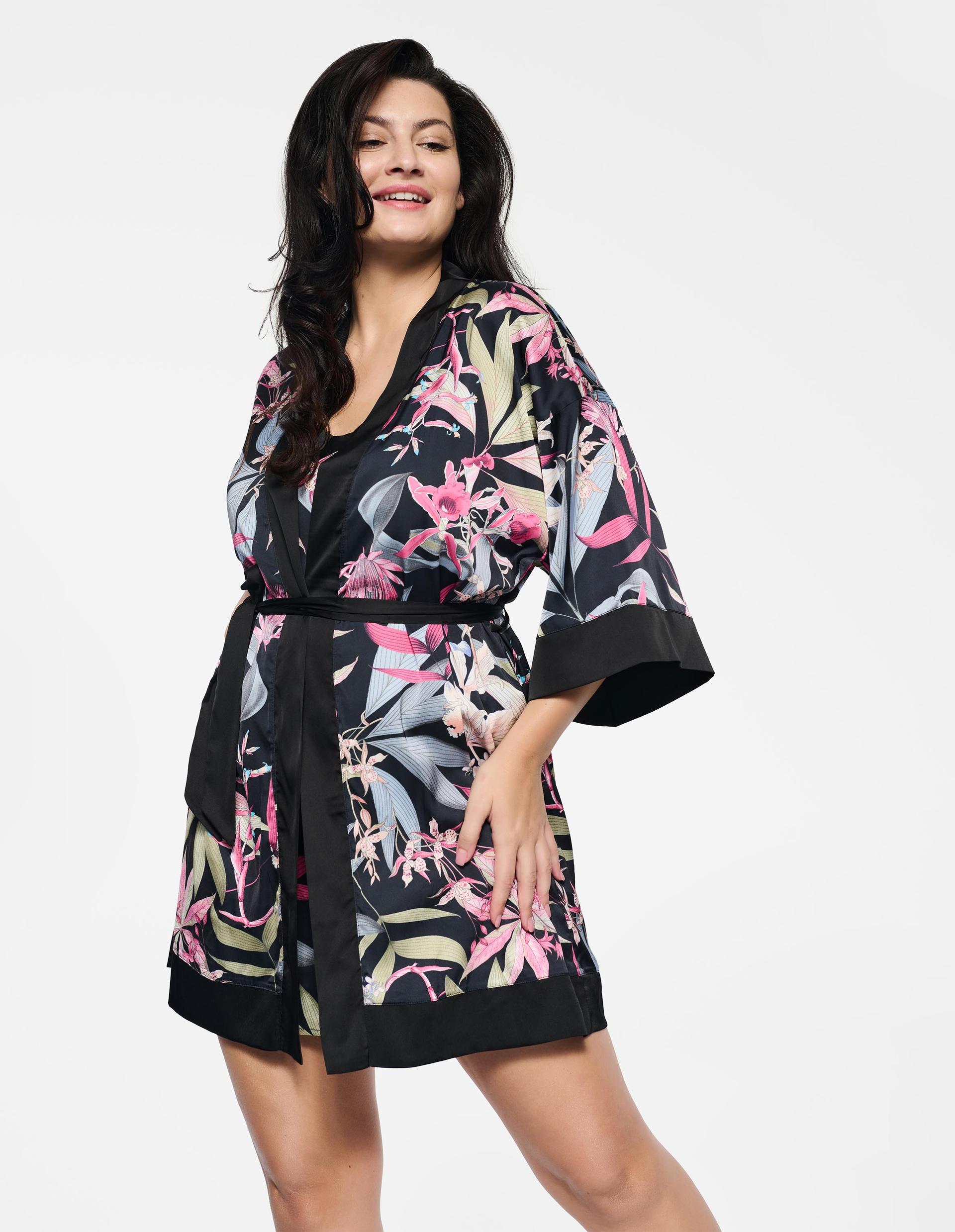 Dressing-gown Wildflower Black 4