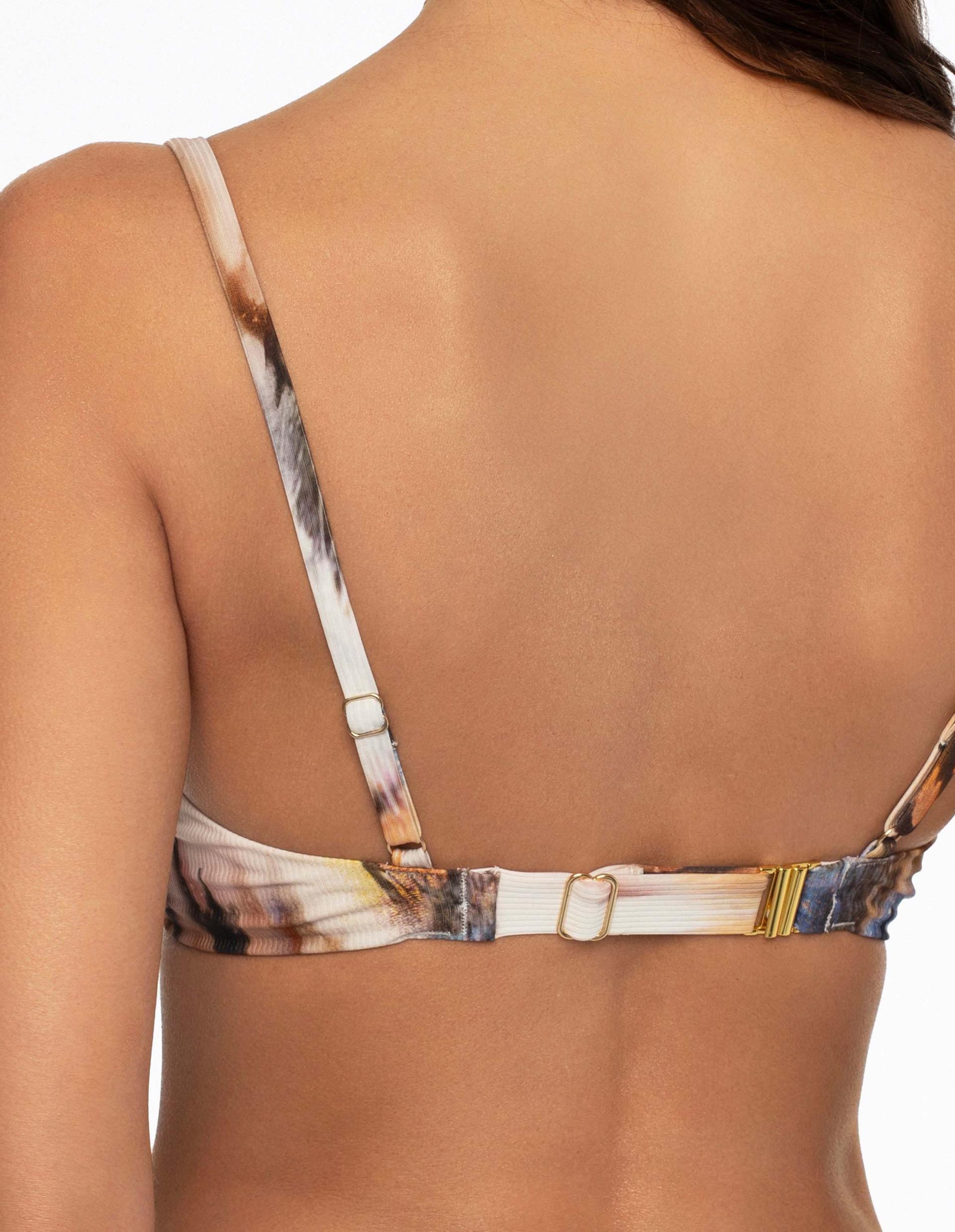 Góra od bikini push-up Adventure brązowy 4
