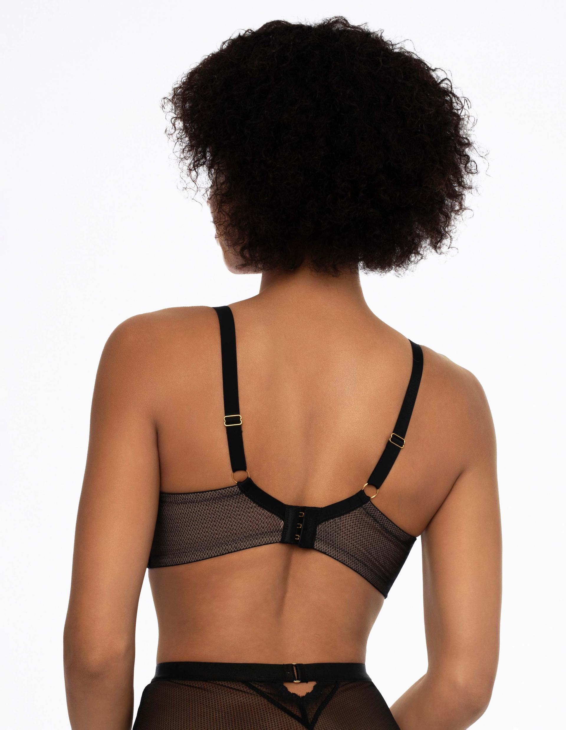 Semi-padded bra Notice black and gold 2