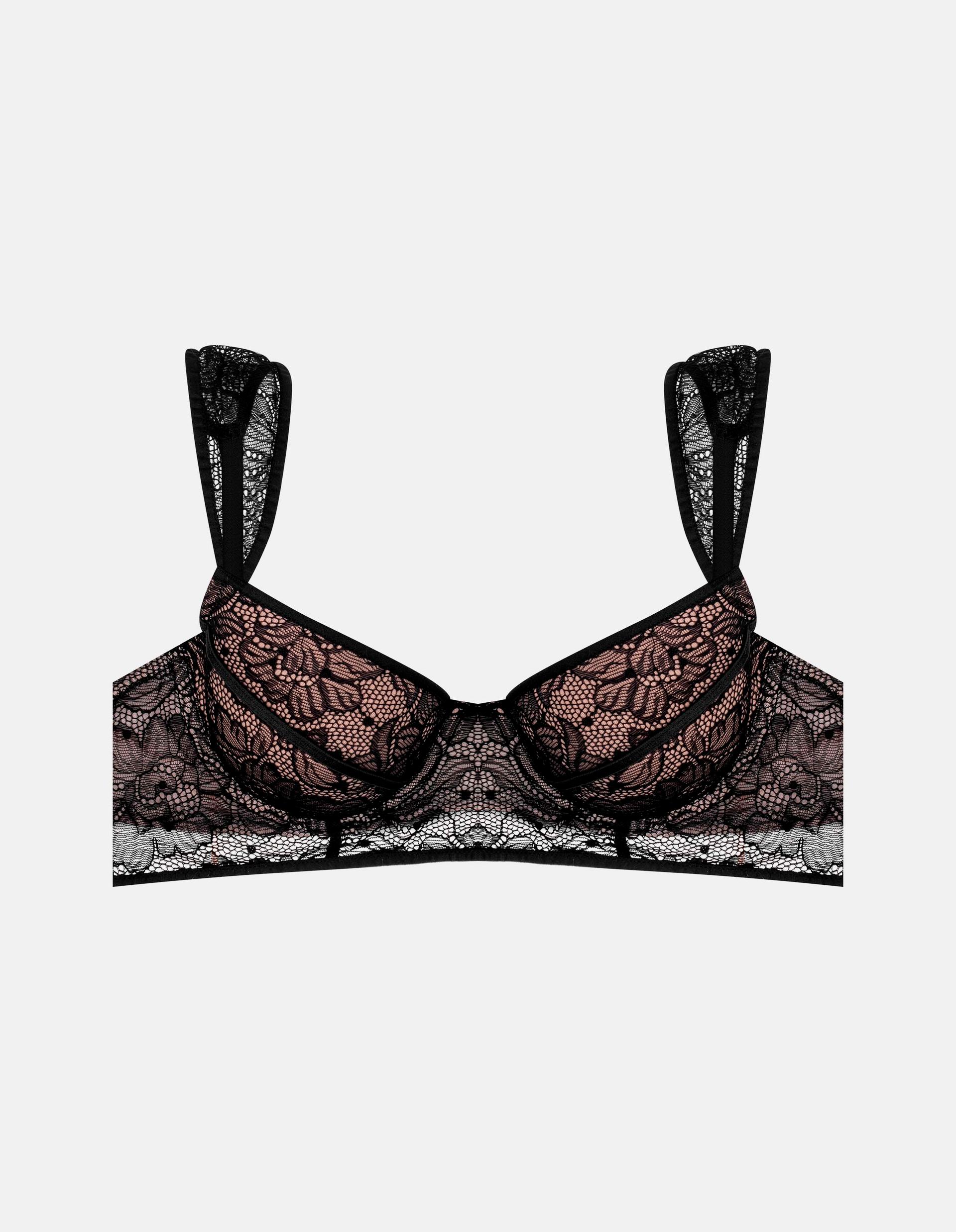 Push-up bra Nikola black and gold 6
