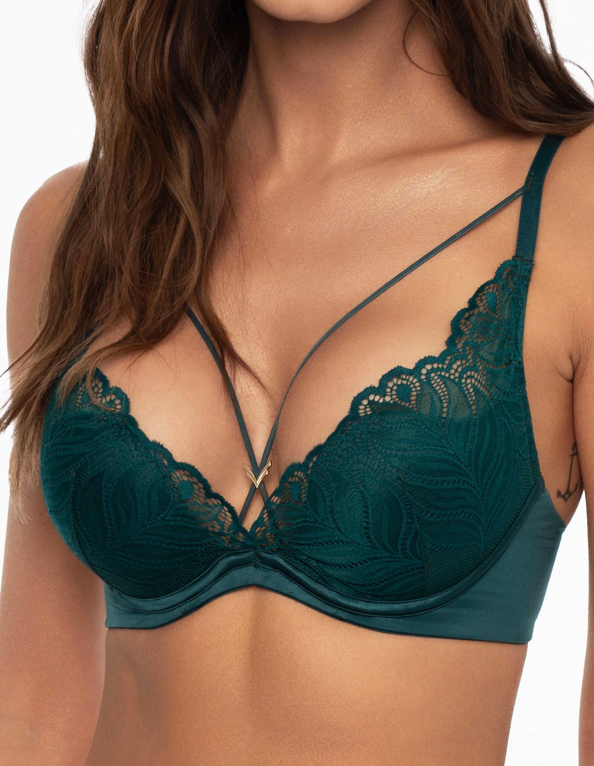 Push-up bra Korin dark ​​green 3
